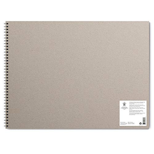 Winsor & Newton Classic Drawing Paper Pad, 18" x 24", 25 Sheets, 150gsm, Wired, Natural White - style: 18" x 24"
