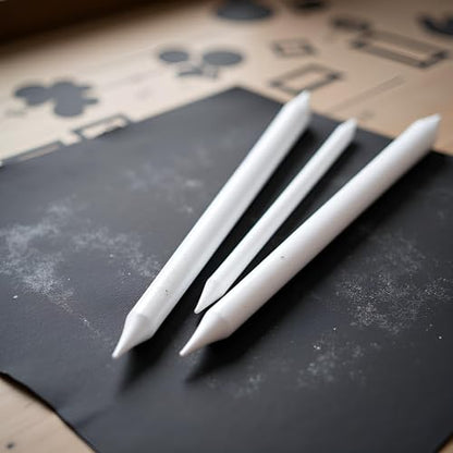 3 Sizes Blending Smudge Stump Stick Art Drawing Tools Deft Art Pencils, Drawing Pencils Sketch White Pens for Artists Students Beginner for Student Artist Charcoal Sketch Drawing Tools