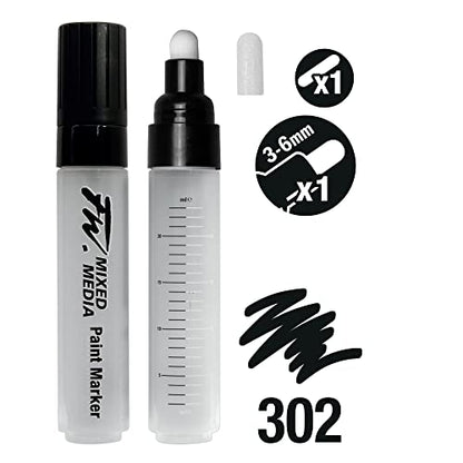 Daler Rowney : FW Mixed Media Paint Marker : Round 3-6mm : with Nib - style: 3-6MM Round, Markers