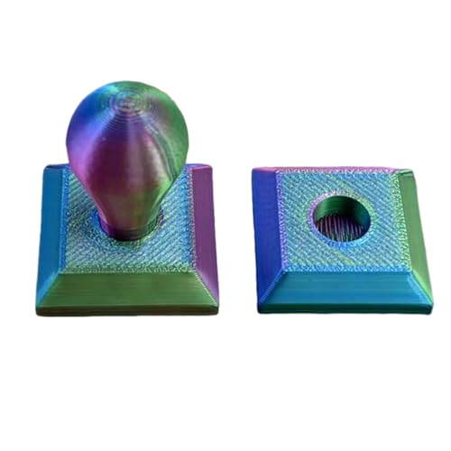POETRYDRAW Diamond Art Painting Embossing Roller 3D Printing Diamond Art Painting Seal Press Diamond Art Painting Roller Tool Set for Multi-Color Square & Circular Drills (Iridescent) - color: Aurora Iridescent