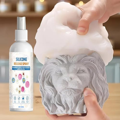 Mold Release Spray, Resin Demolding Agent, 100ml Easy Release Solution, Anti Stick Craft Spray, Fast Smooth Mold Separation Formula, 100ml for Holiday Crafts Adults Professionals Beginners