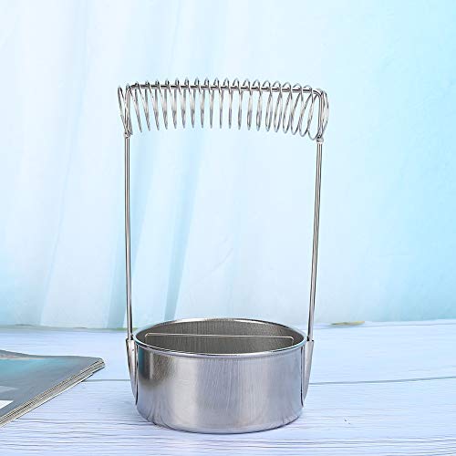 Paint Brush Washer, Stainless Steel Brush Washer for Painting, Paint Brush Cup, with Wash Tank Filter Screen Holder Spring, to Clean and Dry Paint Brushes (Not for Large Brushes)