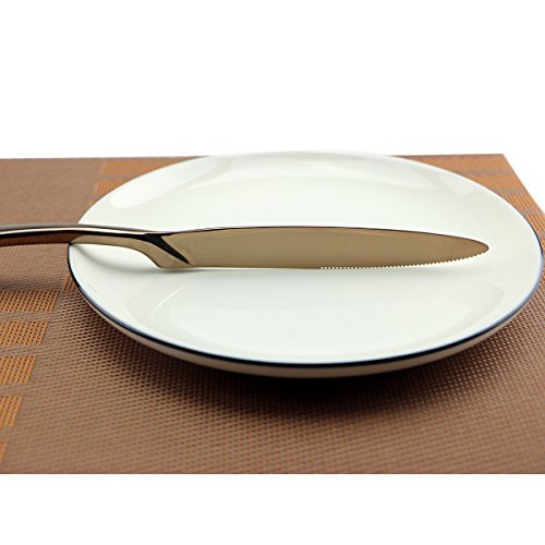 Silversmiths 20 Piece Beacon Flatware Set, Copper Mirror/Rose Gold, Service for 4 - size: 4-set-rose gold