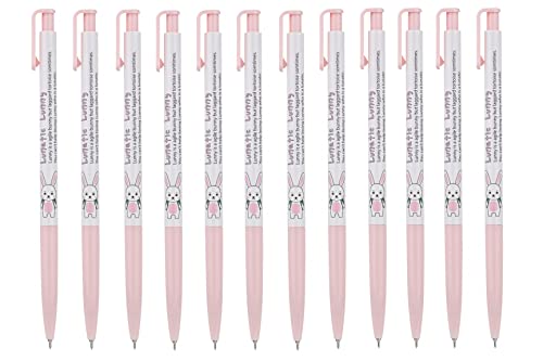 ZEESOON Xeno Lunatic Lunny 0.38mm Slim Ball Point Pen Dozen Box 12 Pcs, Made in Korea (Pink 12pcs) - color: Pink 12pcs