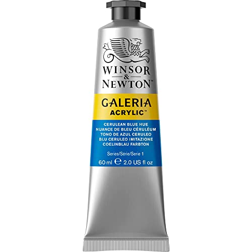 Winsor & Newton Galeria Acrylic Color, 60ml (2-oz) Tube, Cerulean Blue Hue - color: Cerulean Blue Hue, style: 2-oz Tube