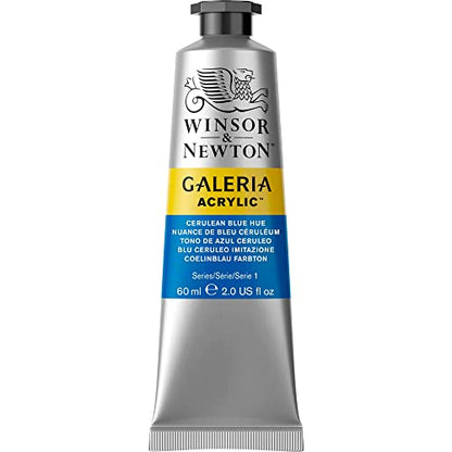 Winsor & Newton Galeria Acrylic Color, 60ml (2-oz) Tube, Cerulean Blue Hue - color: Cerulean Blue Hue, style: 2-oz Tube