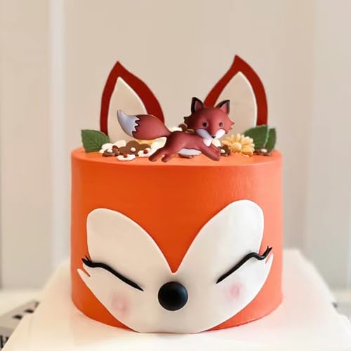 Cat Head Fox Unicorns Bear Silicone Fondant Molds For Cake Decorating Cupcake Topper Candy Chocolate Polymer Clay Gum Paste Set of 4