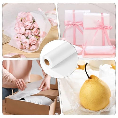 Tracing Paper Roll 24in x 75yd, White Trace Paper Pattern Paper Translucent Tracing Paper for Sewing, Drawing, Sketching, Gift Wrapping - size: 24in x 75yd