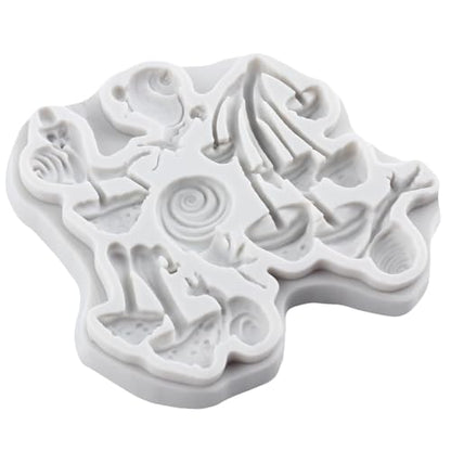 Mushroom Polymer Clay Casting Mold Mushroom Snail Silicone Molds for DIY Crafts Epoxy Resin Casting Air Dry Polymer Clay Plaster Jewelry Making - color: Style B