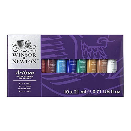 Winsor & Newton Artisan Water Mixable Oil Color Paint Set, 0.71-oz (21ml) Tubes, Set of 10 - style: Tube Set 10 x 0.71-oz
