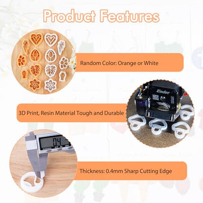 Puocaon Sports Polymer Clay Cutters - 16 Pcs for Jewelry Making, Football, Baseball, Basketball, Tennis, Volleyball, Earrings