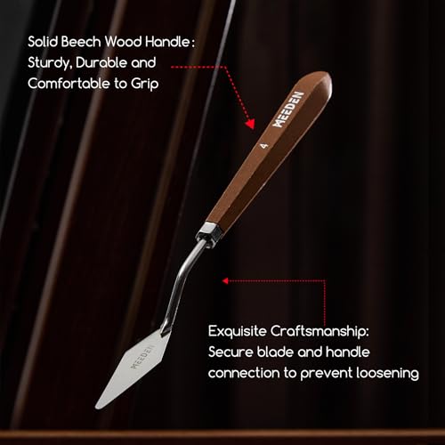 MEEDEN Artist Painting Knife Set: 25Pcs Assorted Stainless Steel Palette Knives with Wooden Handle - Art Supplies for Adults, Beginners, Students, Professional Artists - style: 25pcs