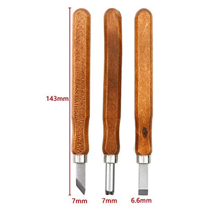 3 PCS Wood Carving Knife Set SK5 Wood Carving Tools Hand Carving Tool Set for DIY Sculpture Carpenter Experts & Beginners