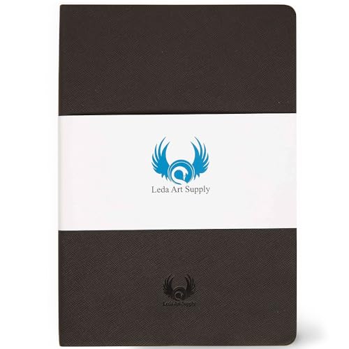 A5 Sketchbook, Lay Flat Softcover Sketch Book for Everyone, Ideal for Ink, Water Color, Pen, Pencils, 160 Tear Resistant Pages, Size: Medium, Leda Art Supply - size: Medium