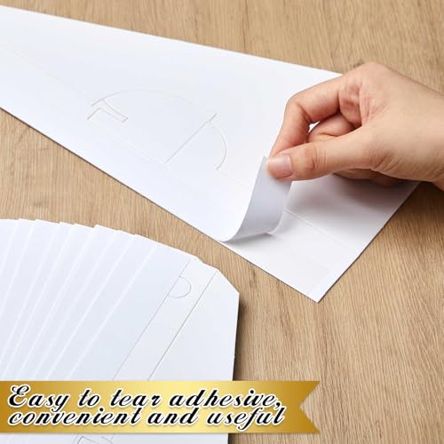 Marspark Poster Stand Self Stick Easel Back Poster Board Stand Convenient Peel and Stick Self Adhesive Easels Display Cardboard Sign(12 Inch,White,12 Pack) - color: White, size: 12 Inch