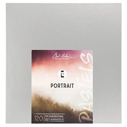 Jack Richeson 422946 Hand Rolled Soft Pastels Portrait (120 Piece Set)