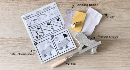 STUDIOSTONE CREATIVE DIY Arts & Crafts Carving Kit Kids Adults Eagle Sculpture Soapstone