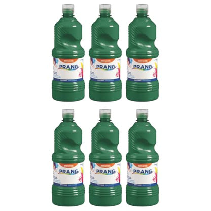 Prang Ready-to-Use Tempera Paint Quart, 32 oz., Green, 6 Count - color: Green (Pack of 6)