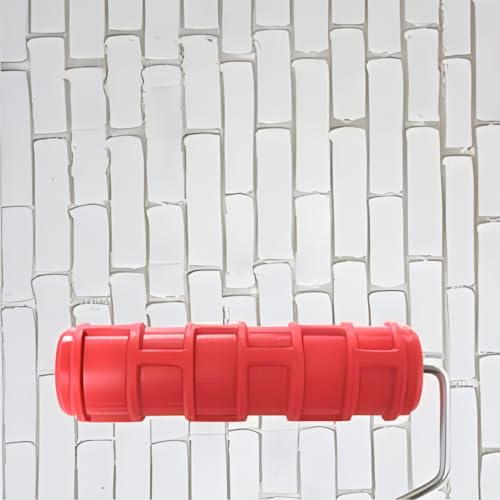 7"DIY Patterned Paint Roller | Decorative Art Texture Roller | Embossing Texture Rubber Roller Painting Supplies | Pattern Art Texture Tools for Household Wall Painting (BK191R) - style: BK191R