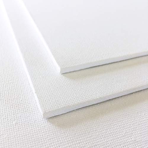 milo Canvas Panel Boards for Painting | 8x10 inches | 24 Pack of Flat Canvas Panels, Primed & Ready to Paint Art Supplies for Acrylic, Oil, Mixed Wet Media, & Pouring, Bulk Painting Party Pack - size: 8"x10" Pack of 24