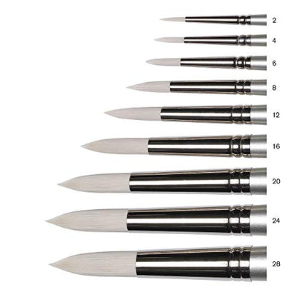 Winsor & Newton Artisan Paint Brush, Long Handle, Size 4, Round - size: Size 4, style: Round