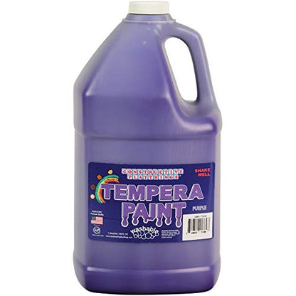 Constructive Playthings Washable Tempera Paint for Kids, Classroom Painting Supplies, 1 Gallon, Purple - color: Purple, size: 128 Fl Oz (Pack of 1)