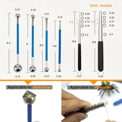 Metal Puzzle Tool Kit,3D Metal Puzzle for Adult Tool Set,Metal Earth Tool Kit Including Plier Bending Assist Tab Edge Cylinder Cone Shape Tools, File and Anti Slip Rubber Tweezers