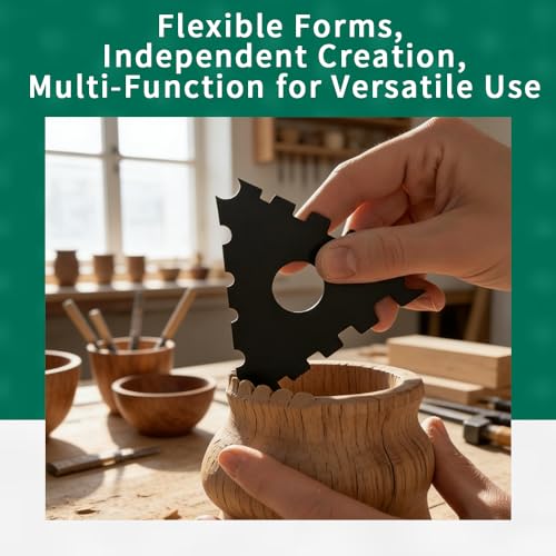 Pottery Foot Rim Shape Tool with Scalable Sponge Stick, Clay Rim Modeling Kit, Compatible with Ceramic Trimming and Finishing Tool - color: Pink