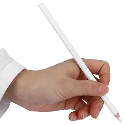 White Charcoal Pencils, Professional Drawing Pencil Set Wooden Sketching Supplies Drawing Graphite Accessories for Beginners and Artists