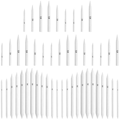 FEBSNOW 48 Pcs Blending Stump and Tortillions, Paper Art Blenders, Art Pencils, Drawing Pencils for Artists Student Sketch Drawing Tools, Drawing Supplies