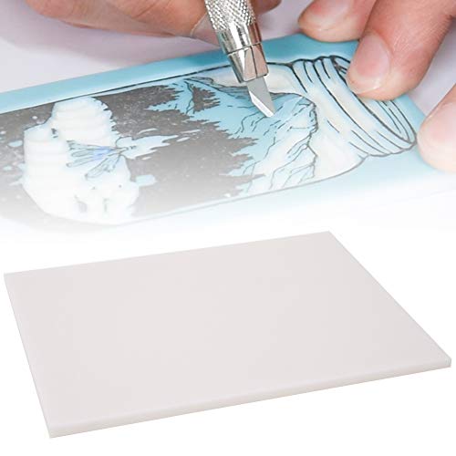 White Craft Foam Block for DIY Rubber Stamping Card Making Scrapbooking Cuttable Lightweight Art Supply - color: White