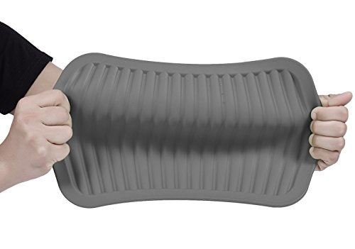 Silica gel Trivets Mat- Multi purpose Silicone Pot Holders, Spoon Rest and Kitchen Table Mat,Tableware Pad Coasters - Insulated, Flexible, Durable, Non Slip Hot Pads and Coasters(9" x 12")，Grey - color: Gray