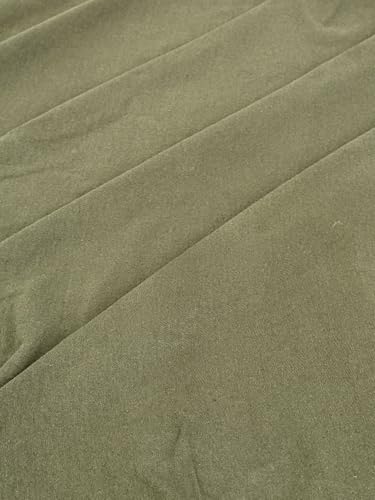 Cotton Jersey Spandex Fabric - Soft - Breathable - All Way Stretch Fabric - Medium Weight - Perfect Choice for Baby Grow, Tshirts, and Cotton Jersey Sheets - 58 Inches Wide - 1 Yard (Army Green) - color: Army Green