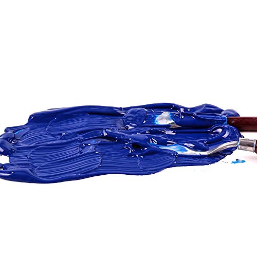 Mont Marte Discovery School Acrylic, Phthalo Blue, 1/2 Gallon (2 Liter). Ideal for Students and Artists. Excellent Coverage and Fast Drying. Pump Lid Included. - color: Phthalo Blue