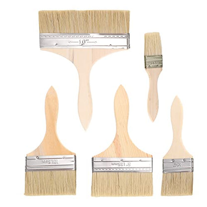 Homoyoyo 5pcs Thickened Handle Paint Brush Watercolor and Oil Painting Includes and Brushes Durable and Versatile Painting Tools for Artists and DIY Projects
