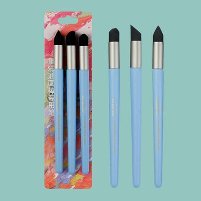 Color Shaper Paints Mixing Tool Paint Shaper Color Painting Blending Tool for Smearing Blending Highlighting Pastel Tools Soft Pastel Silicone Tools Oil Soft - color: Single Round Head
