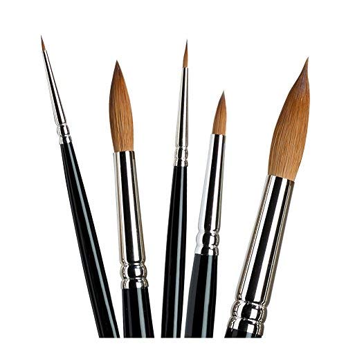 Winsor & Newton Series 7 Kolinsky Sable Brush, Round SH #8 - size: #8, style: Round