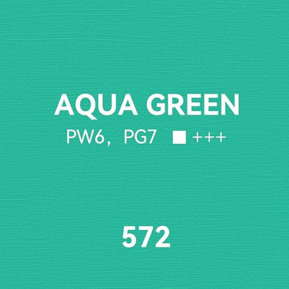 PHOENIX Aqua Green Oil Paint - 40ml / 1.35 Fl oz. Single Tube - Artist Quality Oil Based Paint for Professionals - color: Aqua Green