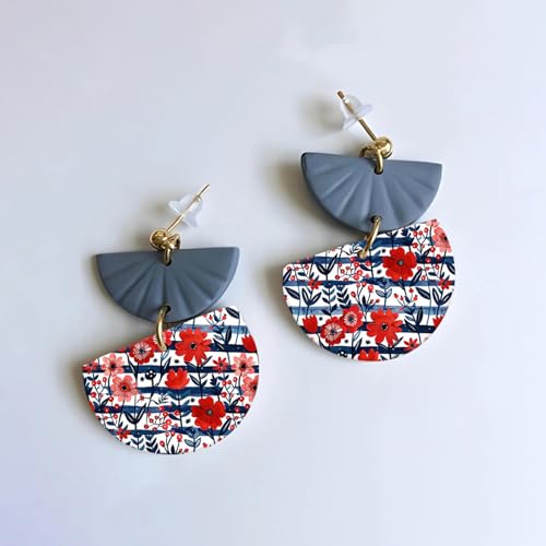 Polymer Clay Transfer Paper, 10 Pcs Blossom Floral Pattern Shape Water Soluble Transfer Sheet for Polymer Clay Earrings Jewelry Making Disposable Stickers DIY Crafts 5.82X3.93 inch - color: Floral