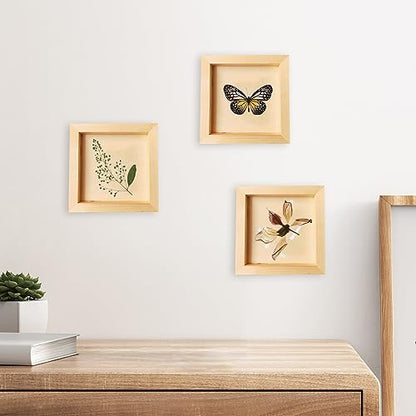 10 Pack Wood Board 8 x 8 inch Unfinished Wooden Canvas Board Square Wood Board Wooden Canvas Board Blank Wooden Canvas for Painting Painting Pouring Burning and DIY Craft Projects - size: 8inch