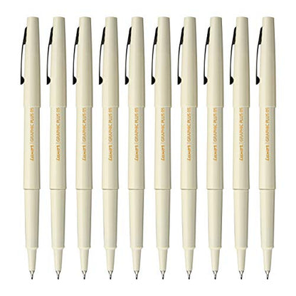 Luxor Graphic Micro Pen Blue Bopp Pouch (pack of 10 pen) - color: Blue