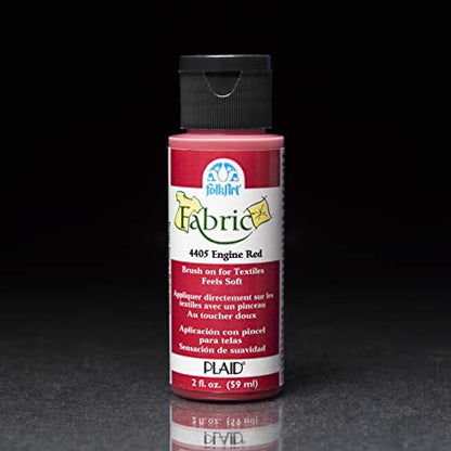 FolkArt Brush on Fabric Acrylic Paint Beginner Set (2-Ounce),