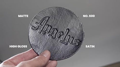 Angelus High Gloss Acrylic Leather Finisher – Flexible Clear Coat for Leather Shoes, Bags, Jackets & Accessories, High Shine Finish for Leather Craft & Restoration. No. 610-4 fl oz