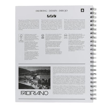 Fabriano 1264 Drawing Pad, 9" x 12", 75 lb. - size: 9 x 12