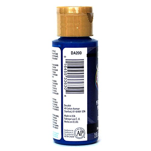 DecoArt Americana Acrylic Paint, 2-Ounce, Primary Blue - color: Primary Blue, size: 2 Fl Oz (Pack of 1)