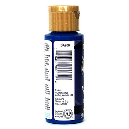 DecoArt Americana Acrylic Paint, 2-Ounce, Primary Blue - color: Primary Blue, size: 2 Fl Oz (Pack of 1)