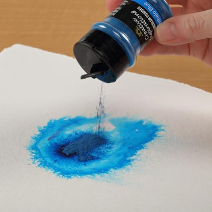 Creative Inspirations Powder Watercolor Paint - 38g Shaker Bottle, Lemon Yellow - Dye-Based Water-Soluble Crystalline Pigments - Non-Toxic, Perfect for Abstract and Spontaneous Effects - color: Lemon Yellow, style: Pack of 1