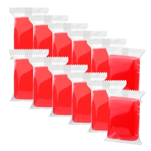 Air Dry Clay, 12 Packs Red Molding Clay, Soft Modeling Clay for Kids, Age 3-12, Air Dry Clay for Adults, Light Weight Air Dry Clay, Perfect Clay for Crafts, Gift for Children and Artists - color: Red