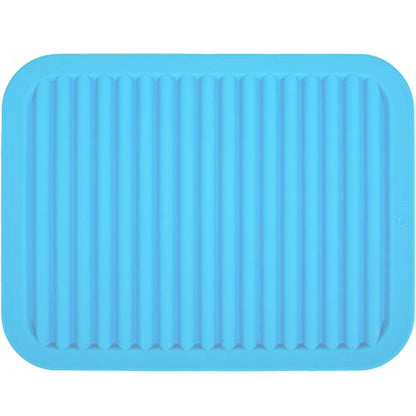 VERSAINSECT 12" Environmental Silicone Mats, Premium Quality Insulated Flexible Durable Non Slip Coasters Hot Pads Hot Dishes, Pots Pans - Waterproof Trivet mat, Tableware Pad, Hygienic Safety, Black - color: Blue