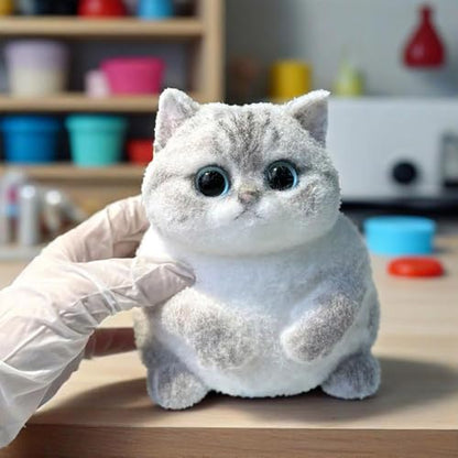 Cat Silicone Molds for Taba Squishy, Animal Taba Squishy Molds, Oversize Resin Casting 3D Fat Cat Resin, Flexible Effortless Liquid Silicone Squishy for Taba Squishy Kit, Stress Relief DIY - size: Large